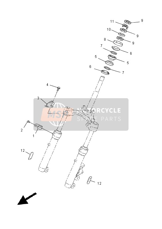 5RWF33170000, Houder, Kabel, Yamaha, 3